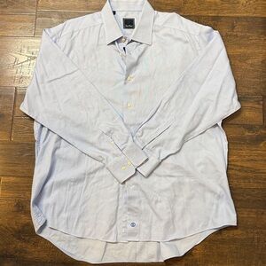David Donahue DD Mens Dress Shirt Size 18 34/35